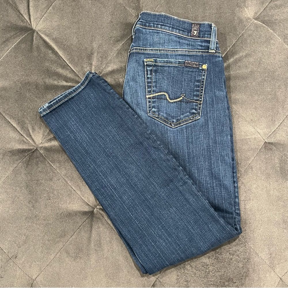 7 For All Mankind Josefine Skinny Boyfriend Jeans - Size 26